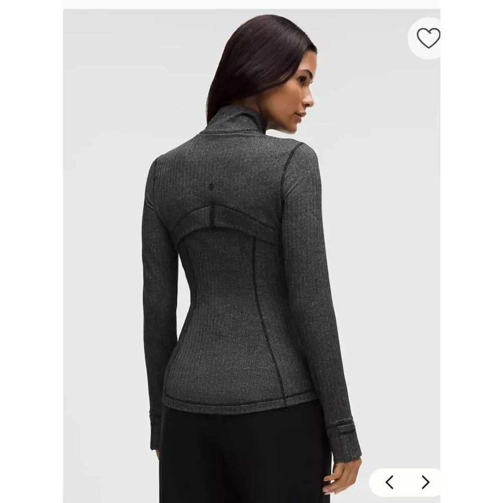 Lululemon Heathered Herringbone Heathered Deep Coal Black sweatshirt